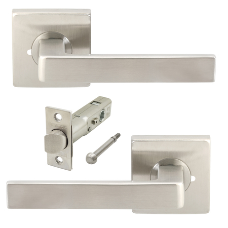 INOX SE345 Tokyo w/MicroArmor Tubular Privacy, 2-3/4" Backset, Satin S/S SE345L472-32D-AM